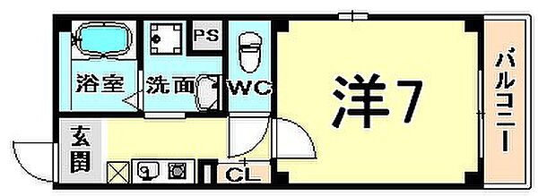 Flower尼崎 ｜兵庫県尼崎市昭和南通９丁目(賃貸マンション1K・2階・22.25㎡)の写真 その2