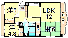 ツインアルカディア  ｜ 兵庫県西宮市荒木町（賃貸マンション3LDK・2階・65.20㎡） その2