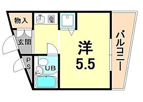 フローレンス夙川  ｜ 兵庫県西宮市羽衣町（賃貸マンション1R・4階・16.18㎡） その2