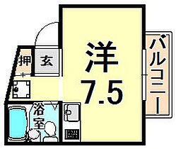 エンジェル坂下  ｜ 兵庫県伊丹市鴻池６丁目（賃貸マンション1R・1階・18.08㎡） その2