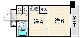 ルモンド西宮  ｜ 兵庫県西宮市平木町（賃貸マンション1DK・5階・24.85㎡） その2