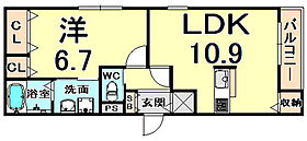 リリーコート  ｜ 兵庫県尼崎市武庫之荘本町２丁目（賃貸アパート1LDK・1階・43.97㎡） その2