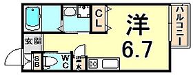 ロジェ杭瀬  ｜ 兵庫県尼崎市杭瀬本町１丁目（賃貸アパート1R・1階・21.26㎡） その2