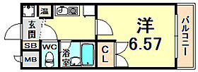 アルザ夙川  ｜ 兵庫県西宮市羽衣町（賃貸マンション1K・3階・21.30㎡） その2