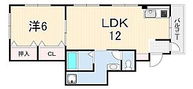 第一中村マンション  ｜ 兵庫県伊丹市荻野４丁目（賃貸マンション1LDK・4階・44.00㎡） その2