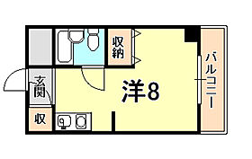 兵庫県西宮市戸田町（賃貸マンション1R・2階・19.00㎡） その2