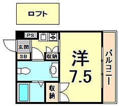 O・Jフィールド  ｜ 兵庫県尼崎市武庫之荘２丁目（賃貸マンション1K・6階・22.44㎡） その2