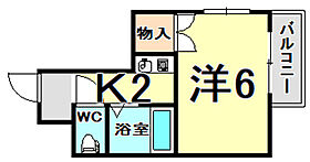 第5キャスル塚口  ｜ 兵庫県尼崎市上坂部２丁目（賃貸マンション1R・3階・19.00㎡） その2