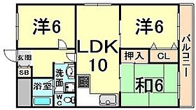 クレールド園田  ｜ 兵庫県尼崎市東園田町６丁目（賃貸マンション3LDK・2階・62.00㎡） その2