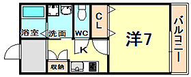 兵庫県西宮市甲東園１丁目（賃貸マンション1K・1階・26.58㎡） その2