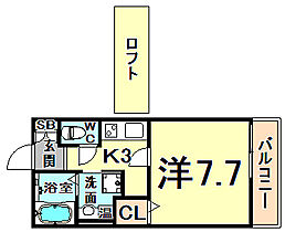 KTIレジデンス武庫川I  ｜ 兵庫県尼崎市大庄西町１丁目（賃貸アパート1K・1階・26.86㎡） その2