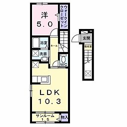 間取図画像 1LDK