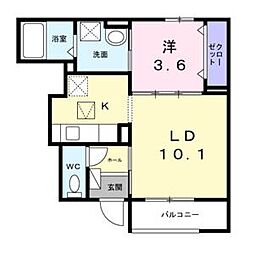 間取図画像 1LDK