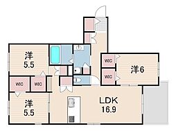 CITRUS 武庫之荘 2階3LDKの間取り