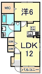 MUKO7-SKT2 1階1LDKの間取り