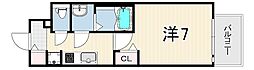ファーストフィオーレ尼崎グランウエスト 1Kの間取図画像
