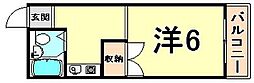 パレーシャル武庫之荘 1Kの間取図画像