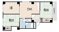 ネオメゾン武庫川 3DKの間取図画像