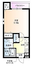 フジパレス長洲公園1番館 1Kの間取図画像