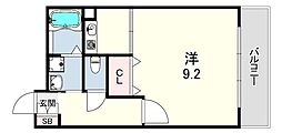 レフィナード西台 1Kの間取図画像