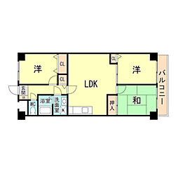 フォレスト伊丹 3LDKの間取図画像