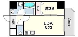 maison PREMIER6 1LDKの間取図画像