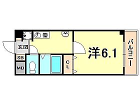 レスター夙川  ｜ 兵庫県西宮市末広町（賃貸マンション1K・4階・21.00㎡） その2