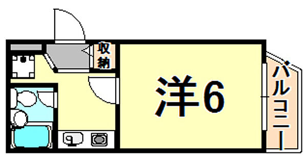 新和パレス西宮ガーデンズ前 ｜兵庫県西宮市田代町(賃貸マンション1K・2階・19.00㎡)の写真 その2