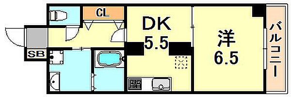 マリス神戸WING ｜兵庫県神戸市兵庫区兵庫町１丁目(賃貸マンション1DK・3階・31.68㎡)の写真 その2