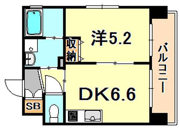 プリオーレ新開地 ｜兵庫県神戸市兵庫区湊町３丁目(賃貸マンション1DK・2階・27.95㎡)の写真 その2