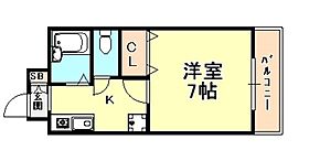 カーサ・ピナール灘  ｜ 兵庫県神戸市灘区新在家南町５丁目（賃貸マンション1K・3階・23.76㎡） その2