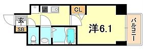 エステムコート神戸グランスタイル  ｜ 兵庫県神戸市兵庫区大開通３丁目（賃貸マンション1K・14階・22.18㎡） その2