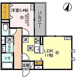 間取図画像 1LDK