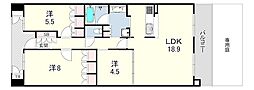 摩耶シーサイドプレイス　イースト5番館 1階3LDKの間取り