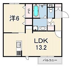 間取図画像 1LDK