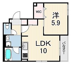 間取図画像 1LDK