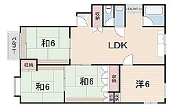 シャンティ森川 3階4LDKの間取り