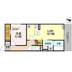 間取図画像 1LDK