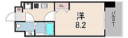 アプリーレ神戸元町 1Kの間取図画像