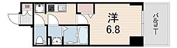 プレサンス神戸セレスティア 1Kの間取図画像