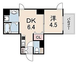SOL 1DKの間取図画像