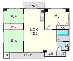 ハイツナカジマ 3LDKの間取図画像
