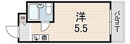 メゾンドエクラン ワンルームの間取図画像