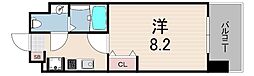 アプリーレ神戸元町 1Kの間取図画像