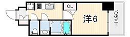 プレサンス神戸水木通ルミエス 1Kの間取図画像