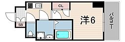 レオンコンフォート神戸駅前 1Kの間取図画像