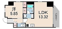 プレジオ日暮通 1LDKの間取図画像