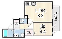 リミナ元町山手 1LDKの間取図画像