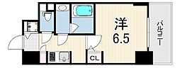 S-RESIDENCE神戸元町 1Kの間取図画像