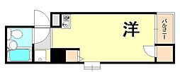 GSハイム高速神戸 ワンルームの間取図画像